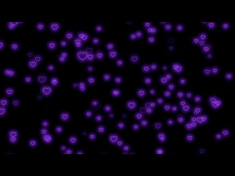 Fly Up💜Neon Light Heart  | Heart Background Video Loop | Animated Background | Wallpaper Heart