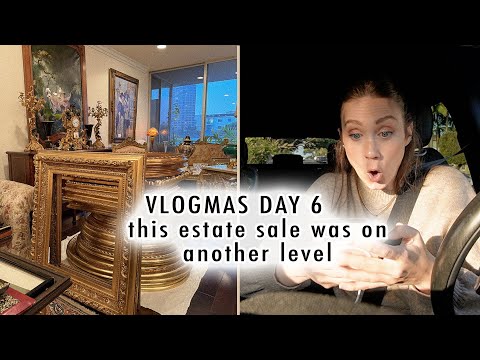 this estate sale was on another level!! | VLOGMAS DAY 6