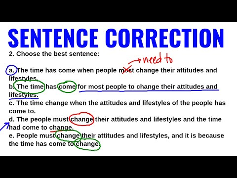 Sentence Correction - Verbal Ability