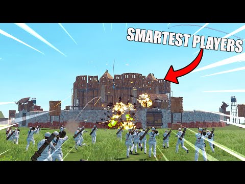 Can 100 Players Defeat the SMARTEST Players in Rust?