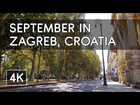 Walking Tour: Zagreb City Center in September 2023 (Croatia) - 4K UHD Virtual Travel