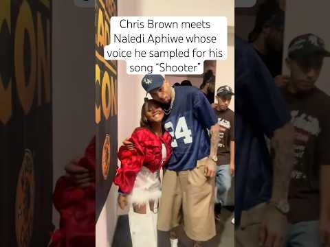 Chris Brown meets Naledi Aphiwe whose voice he sampled for “Shooter”