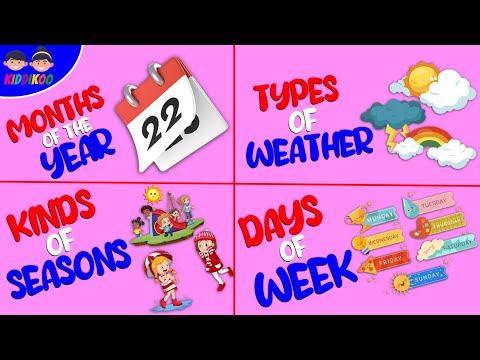 Days of the Week Song - 7 Days of the Week - Months of the Year Song - Learn Seasons for Kids