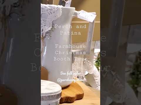 Farmhouse Christmas Booth Tour #shorts #farmhouse #antiques #homedecor #vintage #vintagefarmhouse