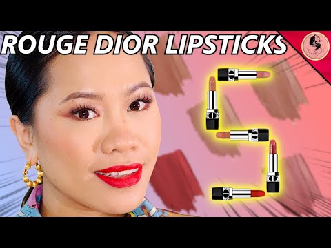 DIOR LIPSTICK SHADE YOU WON'T REGRET, TOP 5 PICK |  NUDE LOOK, RED CHERIE, SILLAGE, GRAND BAL, 999