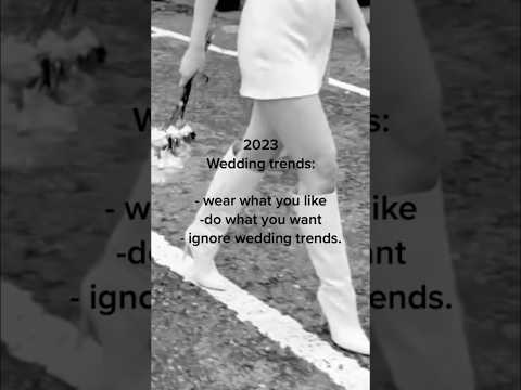 2023 wedding trends - the only ones to follow!#weddingdress #weddingwear #weddingtrends #2023wedding