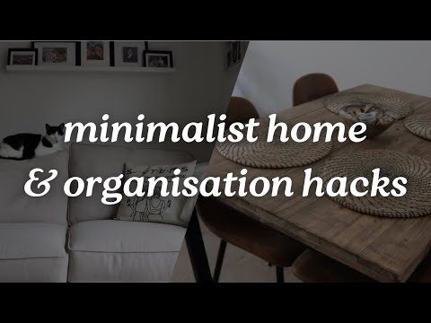 Minimalist Home Tidy & Organisational Hacks  | #declutter #minimalist #minimalistliving #hacks