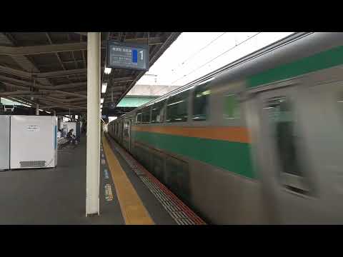 湘南新宿ライン E233系3000番台+E231系1000番台 新川崎駅110km/h高速通過