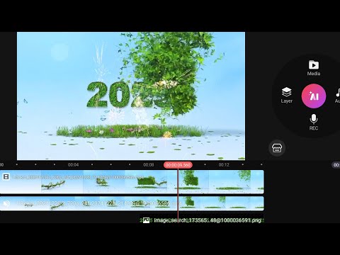 Happy New Year 2025 Video Editing In Kinemaster |  New Year 2025 Video Editing