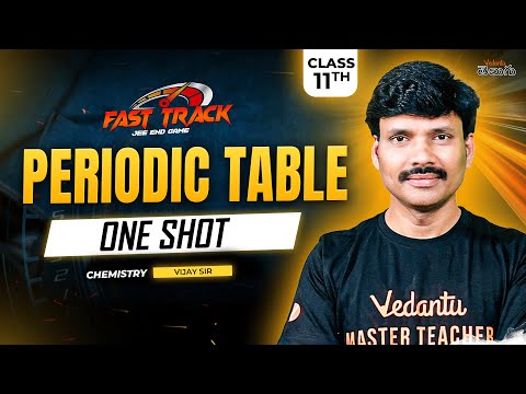 JEE 2025 Periodic Table in One Shot Class 11 Telugu | JEE Chemistry