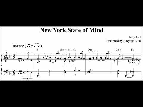 [Jazz Piano] New York State of Mind (sheet music)