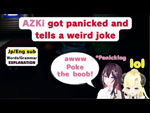 【Learn Japanese with Hololive clip | Jp/Eng sub】AZKi tells a weird joke by accident