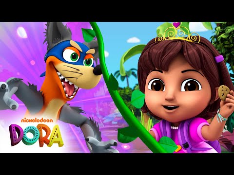 Dora Saves Fairytale Land! #2 🐺 Little Red Riding Dora and Big Bad Swiper! | Dora & Friends