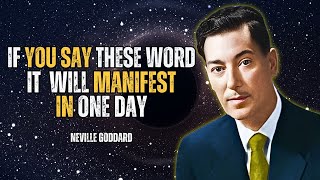 These 3 Words Will Manifest Your Dreams into Reality! - Neville Goddard