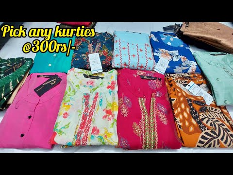 Bangalore wholesale kurties pick any @300rs only| partywear kurti sets|single piece courier availabl