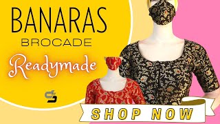 BANARAS BROCADE BLOUSES | DESIGNER READYMADE BLOUSES | D3 BLOUSES