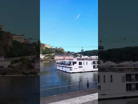 Beautiful Koblenz - Deutsches Eck - Two River Joining spot #Trainlover #Monument #Moselle #Rhine