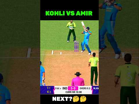 Kohli Vs Amir 😳#cricket #cricketgame #shotoftheweek #shorts #viralvideo #trending #cricket