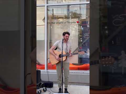 Jordan Hart Playing She Goes on the street in Toronto