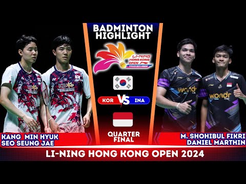 Kang Min Hyuk / Seo Seung Jae vs Fikri / Daniel | Hongkong Open 2024 Badminton