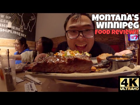 INSANELY FLAVOURFUL FALL OFF THE BONE BEEF RIBS MONTANA'S WINNIPEG FOOD REVIEW 🥩🍖 !! [4K]