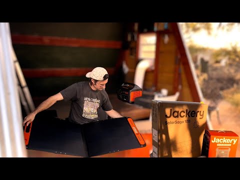 Unboxing a Jackery Solar Generator to Power My Off Grid Cabin (Daily Desert Life 8)