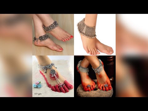 Most beautiful silver payal designs | silver anklets designs | silver paazeb | silver jewelry ep 1