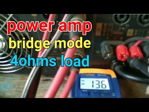 paano mag setup Ng bridge mode connection, 4ohms load