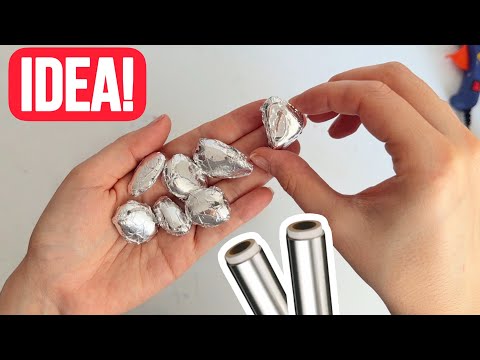 Create Wonders with Simple Materials! Pebbles and Aluminum Foil!