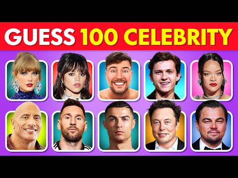 Guess the 100 Celebrities in 3 seconds | Ultimate Celebrity Guessing Quiz 2024