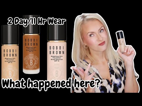 TESTING NEW BOBBI BROWN WEIGHTLESS SKIN FOUNDATION | REVIEW + 2 DAY WEAR