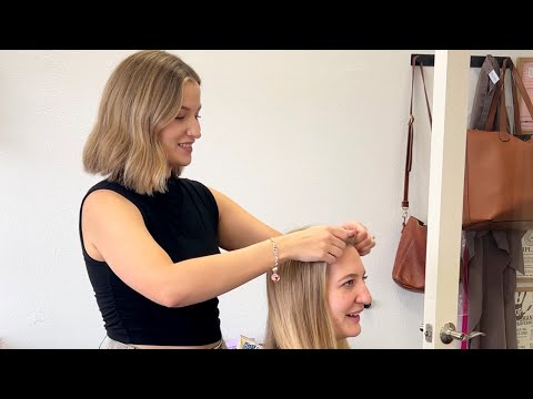 Day in the life of a hairstylist! ✨ #hairtok #vlog #dayinthelife #hair #salon #hairstyle