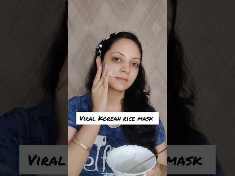 Viral Korean rice mask #ricefacemask #glassskin #acnemask #trending #skincareroutine #ytshorts #1m