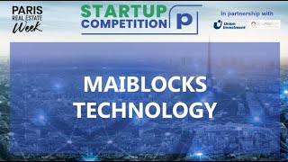 MaiBlocks Technology CEO, Michael Wong, at Propel by MIPIM Startup Competition 2020 finals