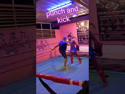 Punch kick Muay Thai combo #martialarts #kungfu #karatekid #martialart #rocky #boxing #bloodsport