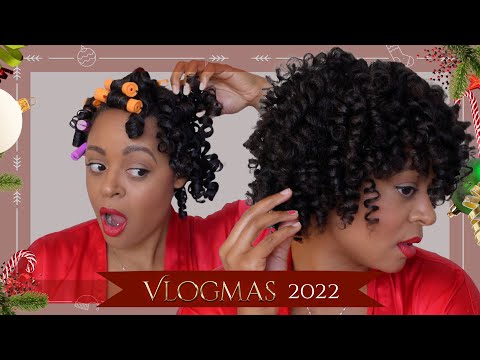 How To | PERFECT PERM ROD SET on 4c Hair | Vlogmas Day 1