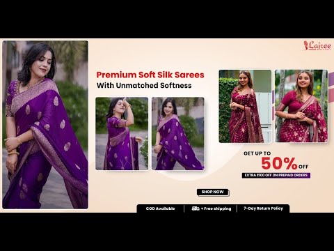 ✨ Premium Soft Silk Sarees with Unmatched Softness | Lajreedesigner ✨