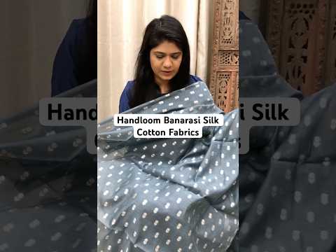 हैंडलूम बनारसी सिल्क कॉटन फैब्रिक्स | Palashstore | Banarasi Fabrics #youtubeshorts #shorts #yt