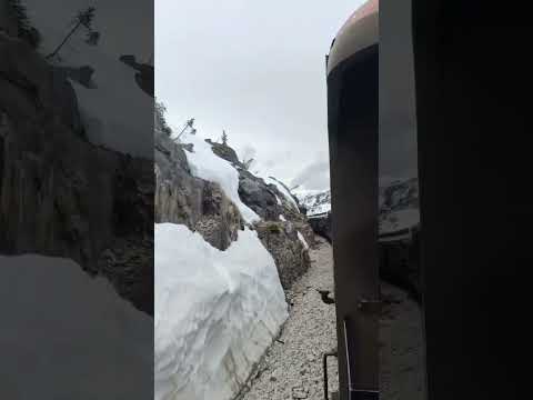 Skagway Alaska train route from mountain #viral #ytshorts