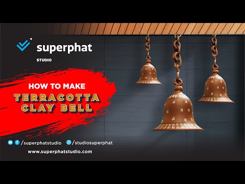 How To Make Bell From Clay | DIY Clay Modelling | Superphat Studio