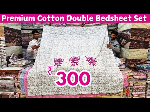 Premium Quality 3D Print Floral Cotton Double Bedsheet Sets In Low Prices Charminar Handlooms Market