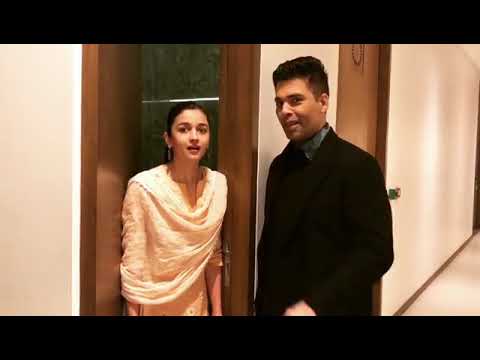 Alia And Karan pramotion on Toilet