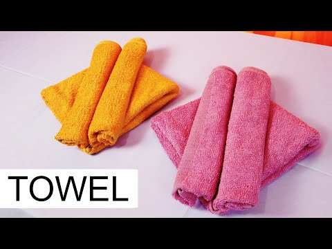 DOUBLE ROLL TOWEL FOLDING #towelfolding