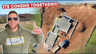 Our DREAM HOUSE Build is Now Ahead of Schedule!!! *HUGE GARAGE FIRST*