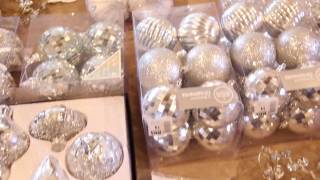 silver and white christmas decor on a budget 2016