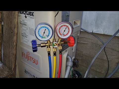 How to Do a Vacuum / Leak Test on a FUJITSU 24RL3 Mini Split Line Like a Pro