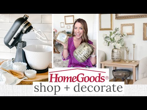 HOMEGOODS SHOP WITH ME + HAUL | New HomeGoods Finds | Designer Dupes