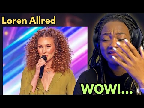 First time HEARING Loren Allred ON BGT REACTION