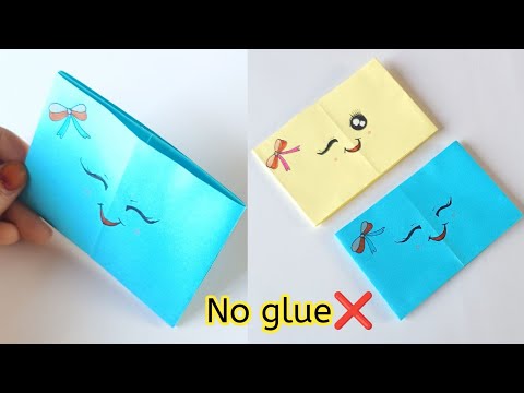 Diy paper wallet|No glue paper wallet|No glue paper craft|DIY card holder|Paper craft no glue