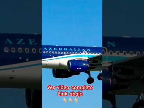 EXCELENTE aterrizaje Azerbaijan Airlines en Barcelona #youtubeshorts #shorts #short #planespotting